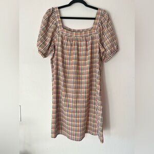 Old Navy Colorful Checkered Midi Dress